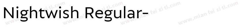 Nightwish Regular字体转换